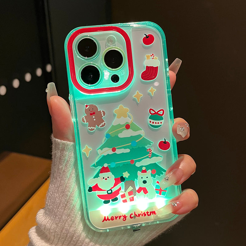Glowing Christmas Tree Phone Case for iPhone - Funoky