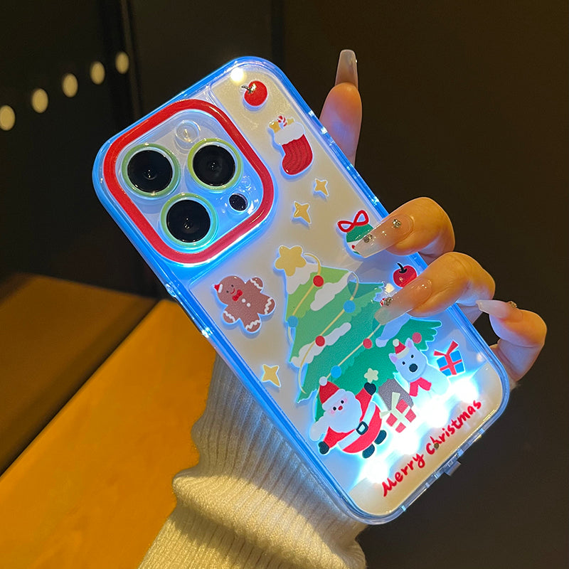 Glowing Christmas Tree Phone Case for iPhone - Funoky