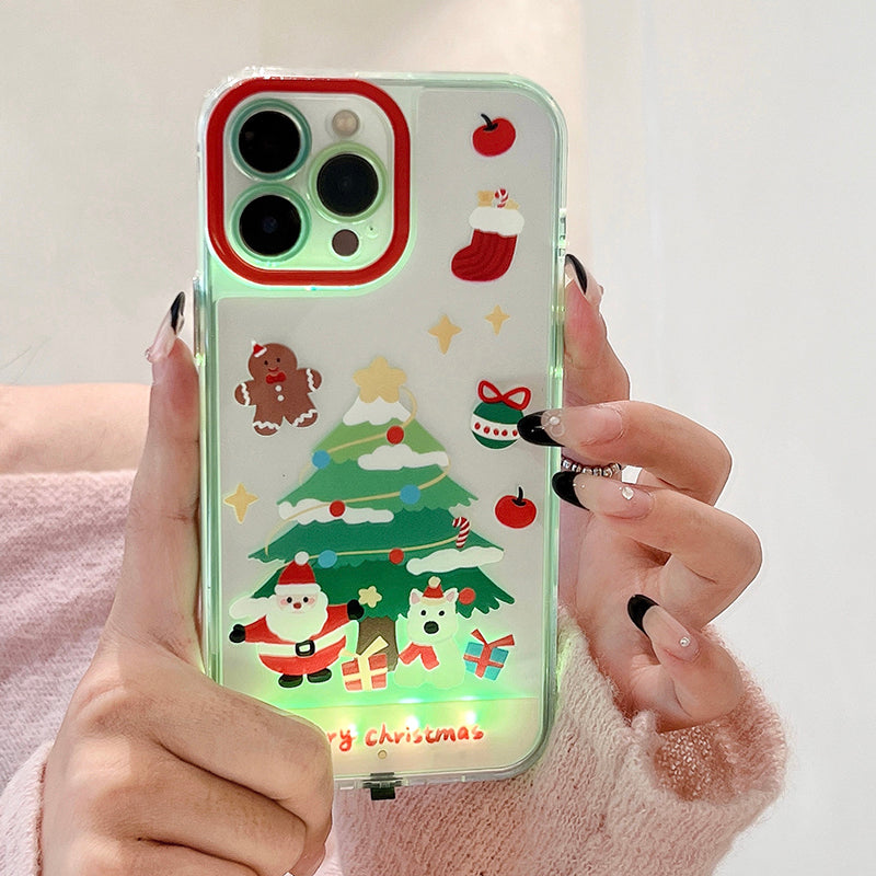 Glowing Christmas Tree Phone Case for iPhone - Funoky