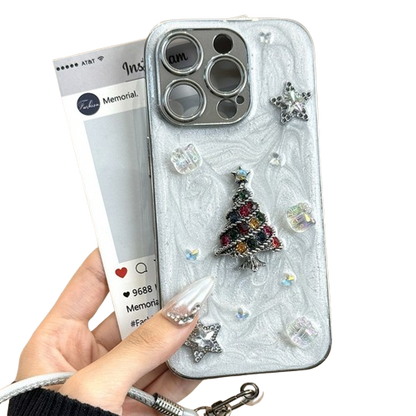 Charming 3D Christmas Tree Phone Case for iPhone - Funoky