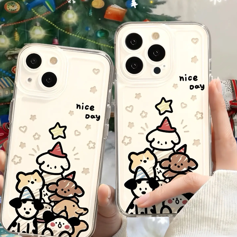 Fun Christmas Dog Phone Case For iPhone - Funoky